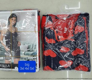 PIŻAMA DAMSKA WĄSKIE RAMIĄCZKA Z SZORTAMI WISKOZA BIG SIZE 3XL-5XL 11156