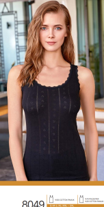 PODKOSZULKA DAMSKA NA SZEROKIM RAMIĄCZKU XXL -3XL 8049