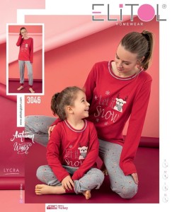 PIŻAMA DAMSKA DŁUGI RĘKAW DŁUGIE SPODNIE BAWEŁNA S-XL 3046