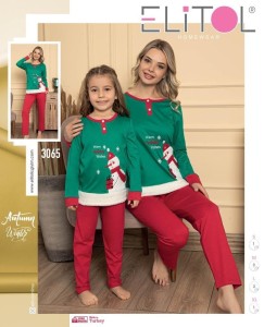 PIŻAMA DAMSKA DŁUGI RĘKAW DŁUGIE SPODNIE BAWEŁNA S-XL 3065