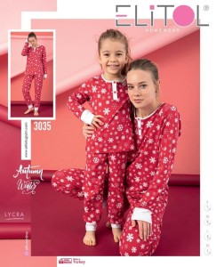 PIŻAMA DAMSKA DŁUGI RĘKAW DŁUGIE SPODNIE BAWEŁNA S-XL 3035