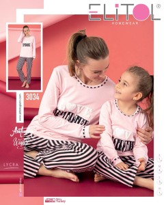 PIŻAMA DAMSKA DŁUGI RĘKAW DŁUGIE SPODNIE BAWEŁNA S-XL 3034