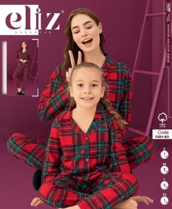 PIŻAMA DAMSKA DŁUGI RĘKAW DŁUGIE SPODNIE ROZPINANA S-XL 1301-83