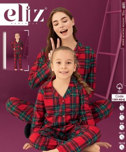 PIŻAMA DZIECIĘCA DŁUGI RĘKAW DŁUGIE SPODNIE 4-13 LAT 1301-83-C