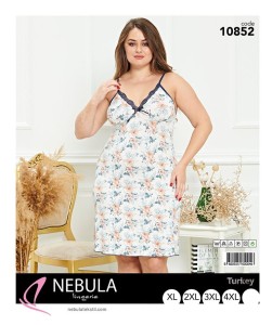 KOSZULA NOCNA WĄSKIE RAMIACZKA BIG SIZE XL-4XL 10852