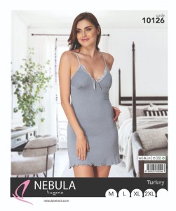 KOSZULA NOCNA NA WĄSKIM RAMIĄCZKU  M-XXL 10126