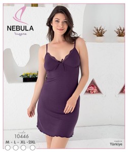 KOSZULA NOCNA NA WĄSKIM RAMIĄCZKU WISKOZA M-XXL 10446