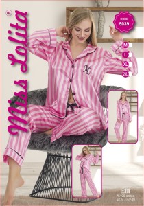 Satynowa piżama damska