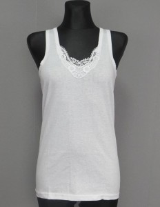 PODKOSZULKA NA RAMIĄCZKACH KORONKA 458 BIAŁA