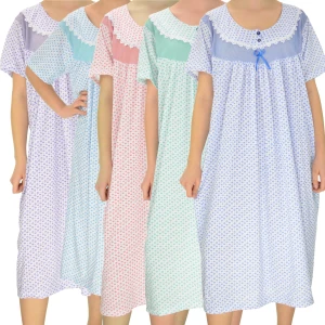 KOSZULA NOCNA KRÓTKI RĘKAW BAWEŁNA L-XXL 158K-S