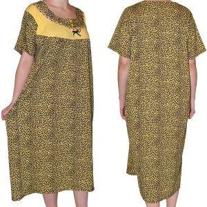 KOSZULA NOCNA KRÓTKI RĘKAW PANTERKA 3XL-4XL 328K