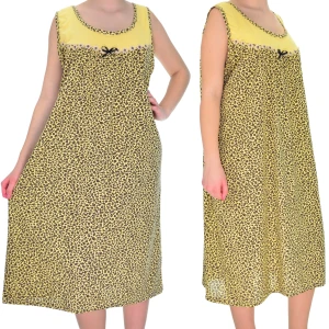 KOSZULA NOCNA PANTERKA NA RAMIĄCZKACH 3XL-4XL 327B