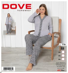 Piżama damska DOVE 3XL-5XL 