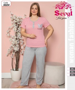 Piżama damska SEVGI BIG SIZE 2XL-4XL