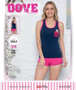 KOMPLET Z SZORTAMI ONE SIZE 1063