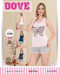 KOMPLET Z SZORTAMI ONE SIZE 1058