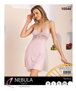 KOSZULA NOCNA Z KORONKĄ NA WĄSKIM RAMIĄCZKU S-XXL