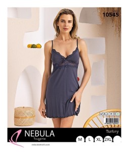 KOSZULA NOCNA Z KORONKĄ NA WĄSKIM RAMIĄCZKU S-XXL 