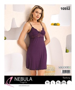 KOSZULA NOCNA Z KORONKĄ NA WĄSKIM RAMIĄCZKU S-XXL 