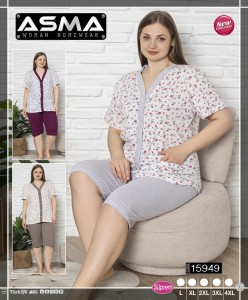 Piżama damska rozpinana L-4XL