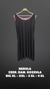 Koszula nocna na szerokie ramiączka XL-4XL