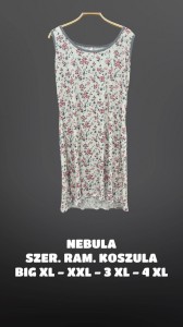 Koszula nocna szerokie ramiączka XL-4XL