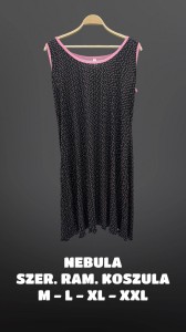 Koszula nocna na szerokie ramiączka  M-2XL