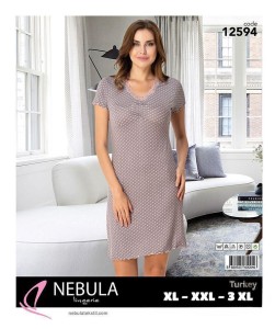 KOSZULA NOCNA  KRÓTKI RĘKAW XL-3XL 