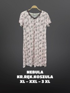 KOSZULA NOCNA  KRÓTKI RĘKAW XL-3XL
