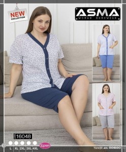 Piżama damska rozpinana L-4XL 