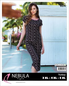 PIŻAMA DAMSKA KRÓTKI RĘKAW 3/4 SPODNIE 3XL-5XL