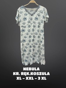 KOSZULA NOCNA KRÓTKI RĘKAW WISKOZA XL-3XL 126581