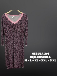 KOSZULA NOCNA 3/4 RĘKAW M-3XL 12911