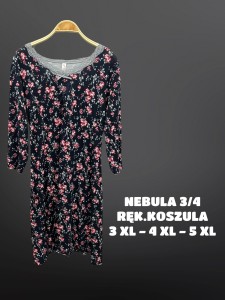 KOSZULA NOCNA 3/4 RĘKAW 3XL-5XL 12916-1 BIG