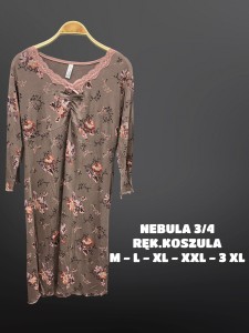 KOSZULA NOCNA 3/4 RĘKAW M-3XL 12920-1