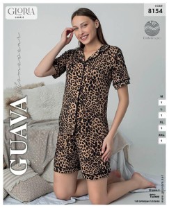 Piżama damska krótki rękaw + szorty Guava