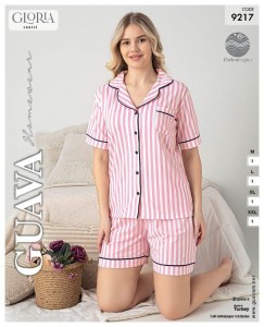 Piżama damska krótki rękaw + szorty Guava