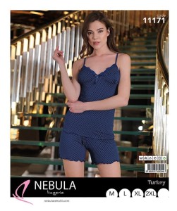 PIŻAMA DAMSKA WĄSKIE RAMIĄCZKA Z SZORTAMI WISKOZA M-XXL 11171