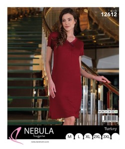 KOSZULA NOCNA KRÓTKI RĘKAW WISKOZA M-3XL 12612