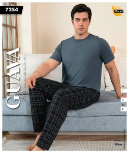 Piżama męska GUAVA  3 guziki M-XL