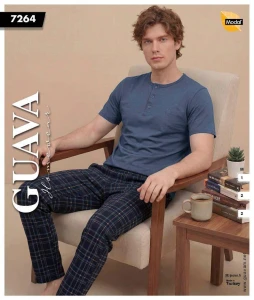 Piżama męska GUAVA  3 guziki M-XL
