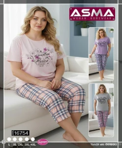 Piżama damska 3/4 ASMA  BIG SIZE 