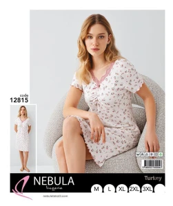 Koszula damska krótki rękaw M-3XL  12815