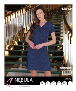 KOSZULA NOCNA KRÓTKI RĘKAW WISKOZA M-3XL 12613